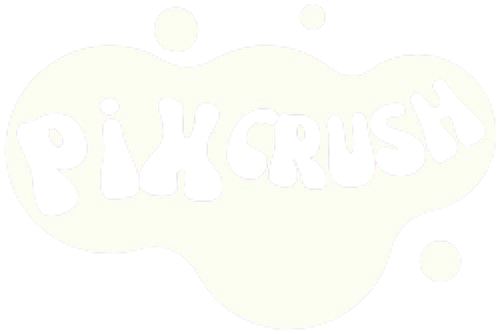 PixCrush White Logo